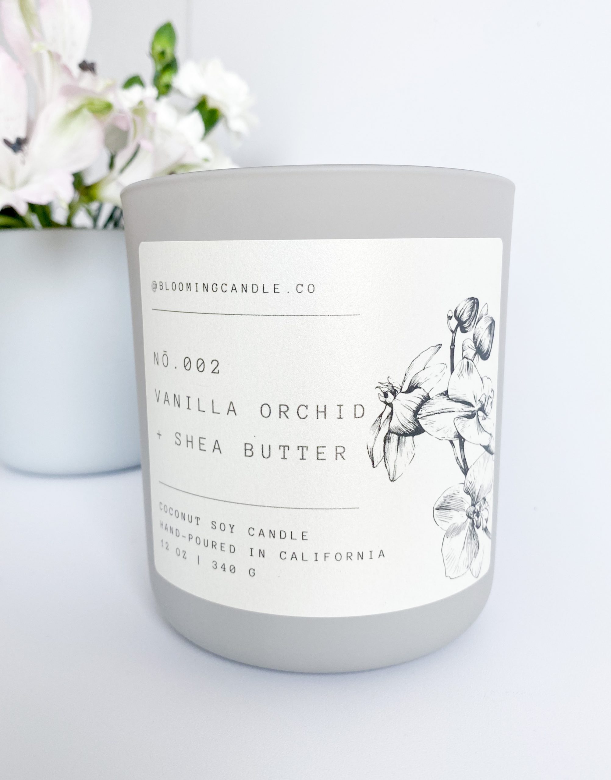 Vanilla Orchid & Shea Butter Large Candle Flower Delivery San Francisco